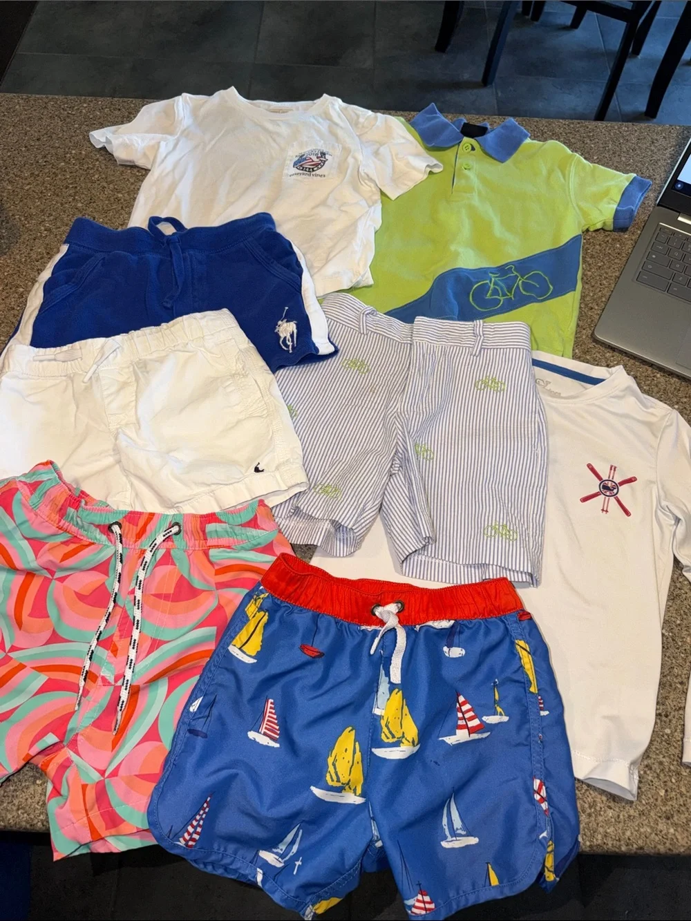 Kids Summer Shorts & Tees Bundle - Boden, Ralph Lauren, Hanna Andersson